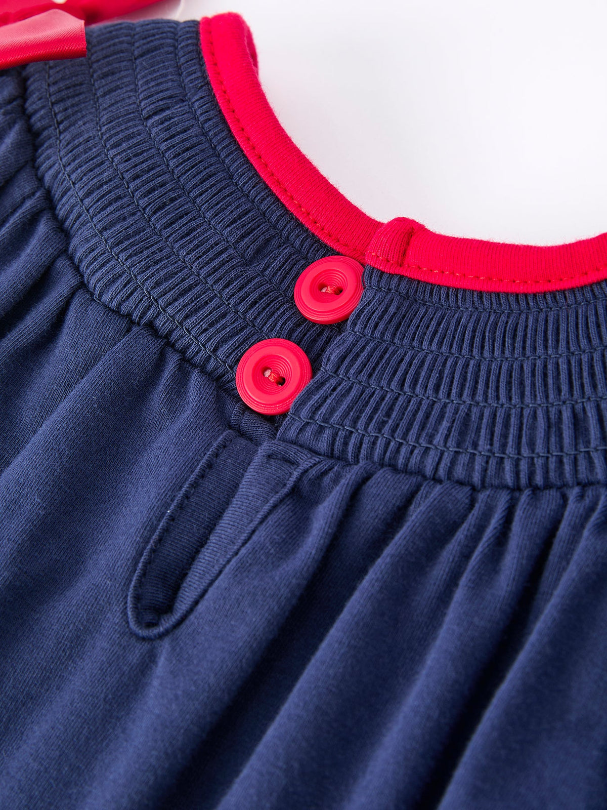 Baby Girls Christmas Romper – Navy