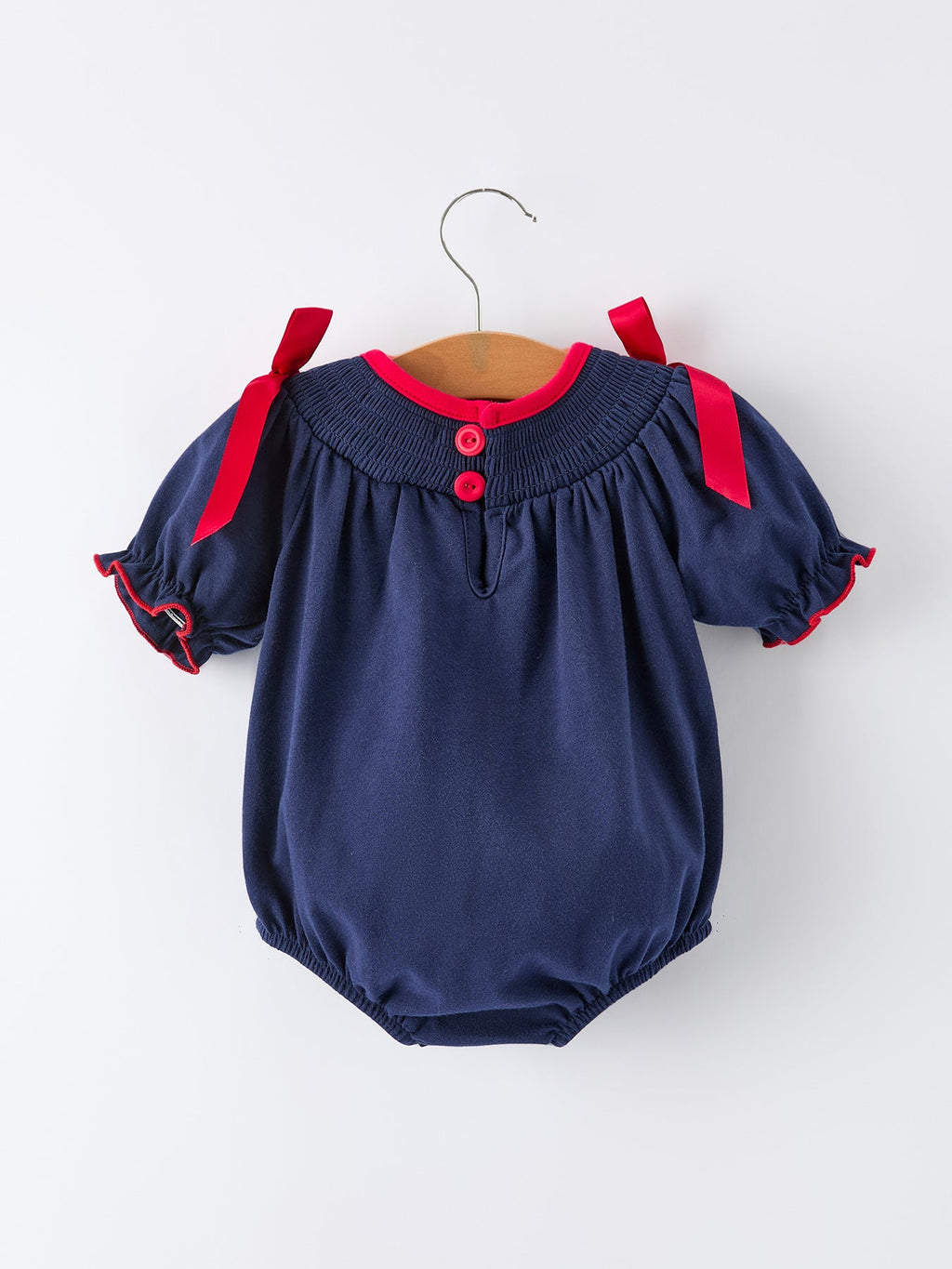 Baby Girls Christmas Romper – Navy