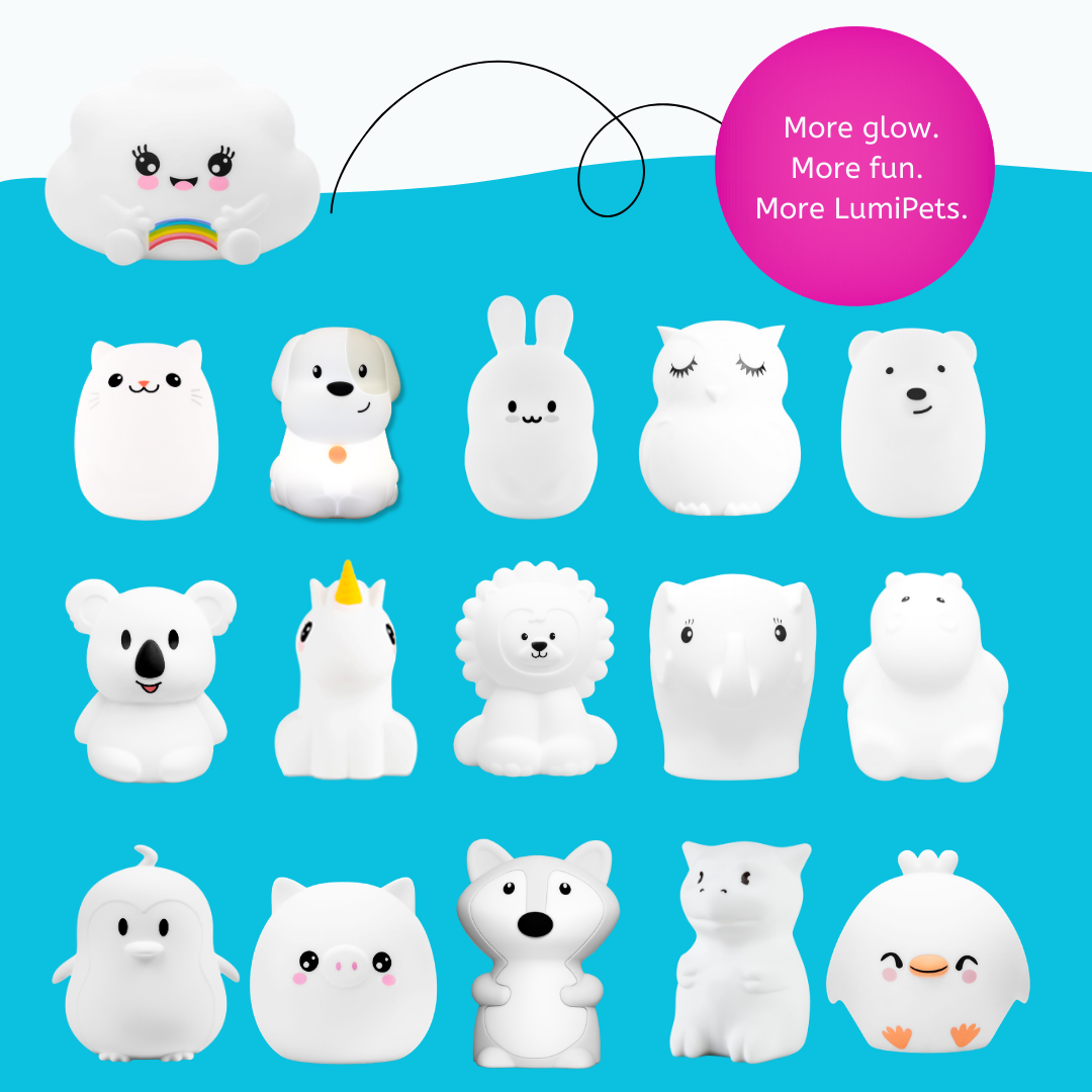 LumiPets Kawaii Cloud Night Light