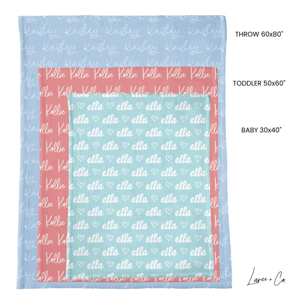 Allie Personalized Minky Blanket