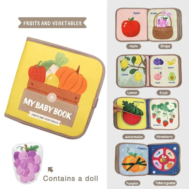 Toddler Quiet Book – Fabric Activity Book