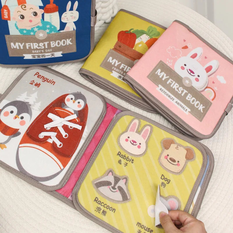 Toddler Quiet Book – Fabric Activity Book