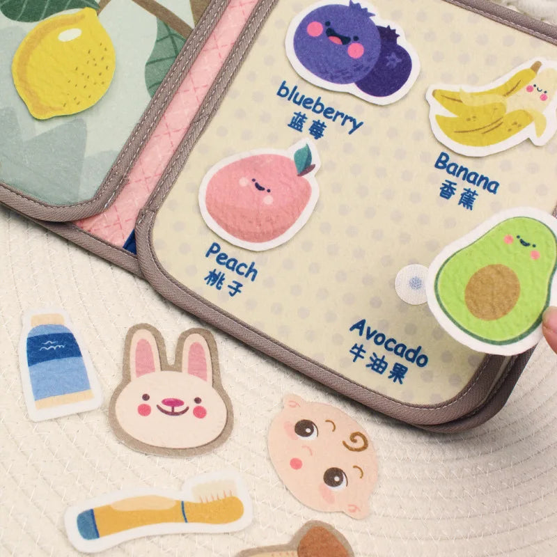 Toddler Quiet Book – Fabric Activity Book