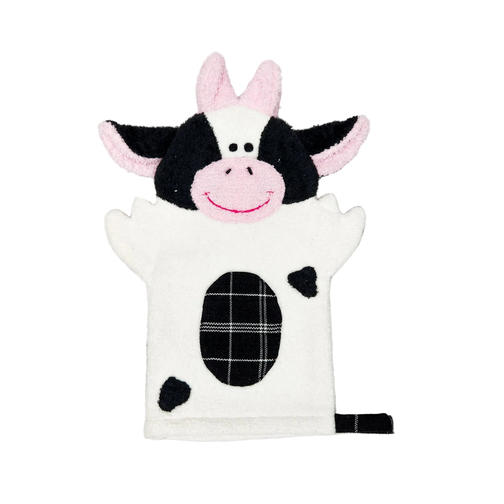 Cow Bath Mitt & Washcloth - Patches the Cow