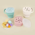 Collapsible Silicone Snack Cup with Lid