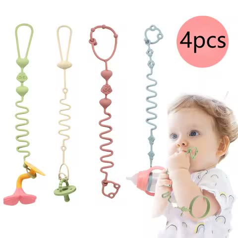 Silicone Sippy Cup Tether Straps – 4 Pack